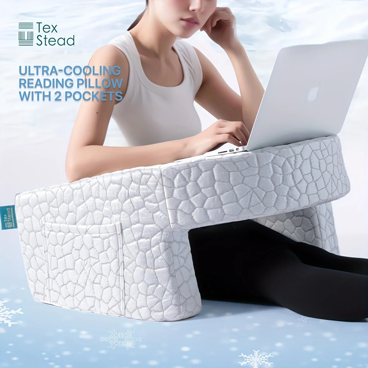Reading Pillow for Gaming, Extra Large Arm Rest Pillow for Adult, Memory Foam Bed Rest Pillow for Reading, Working,with Rem,1 PC