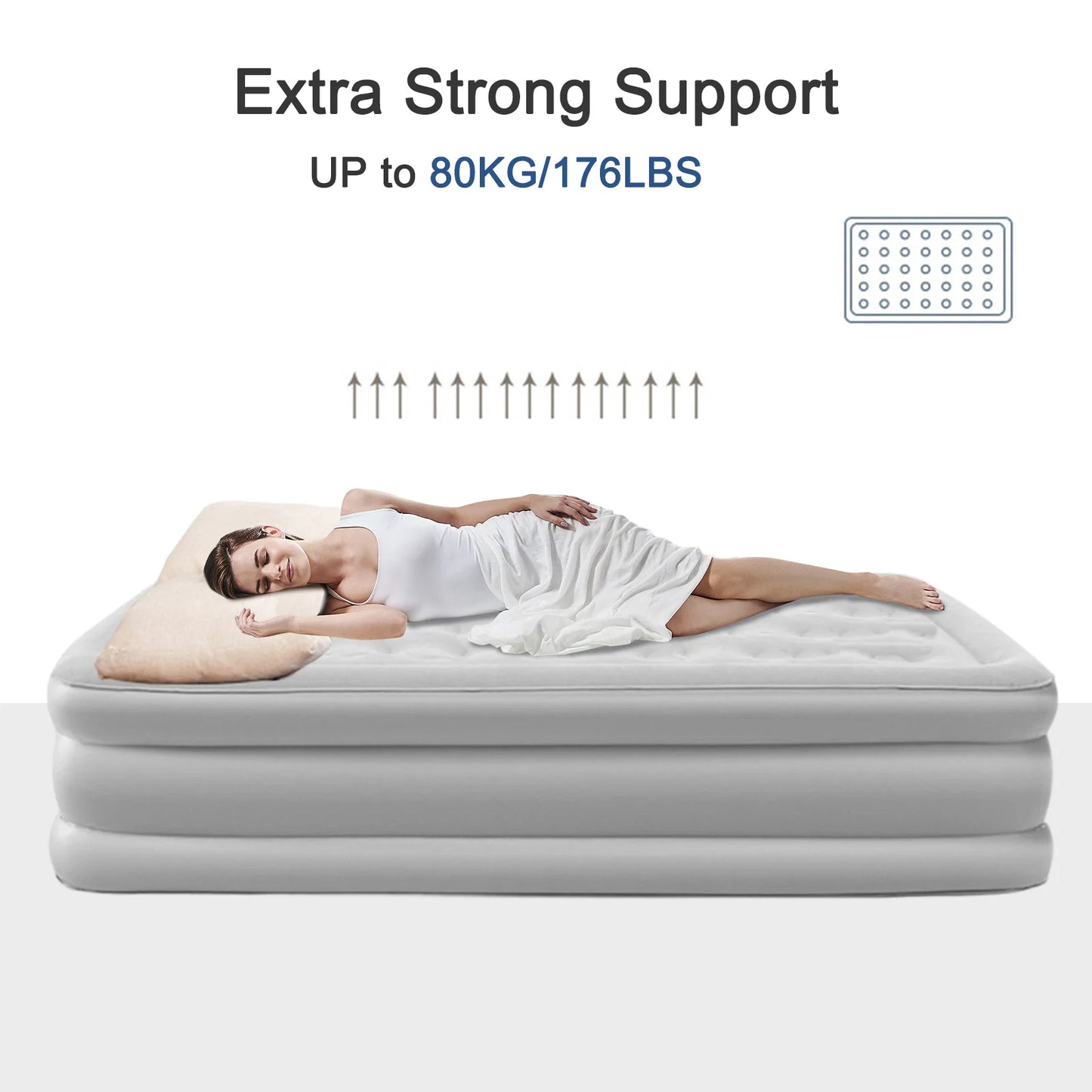 2 Person Automatic Inflatable Mattress For Home Outdoor Camping Rest Sleeping Bed Car Air Cushion Portable Folding Lazy Sofa Mat