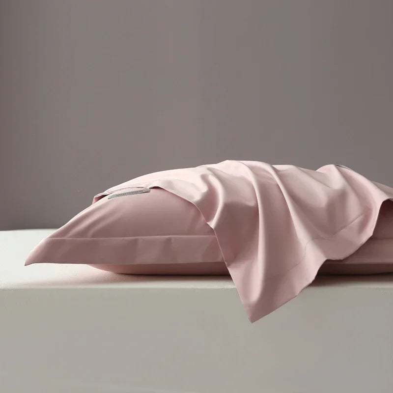 Solid Color Pillow Case Long Staple Cotton Pillowcase Washable Envelope Style Pillow Protector Cover For Bedroom Sleeping