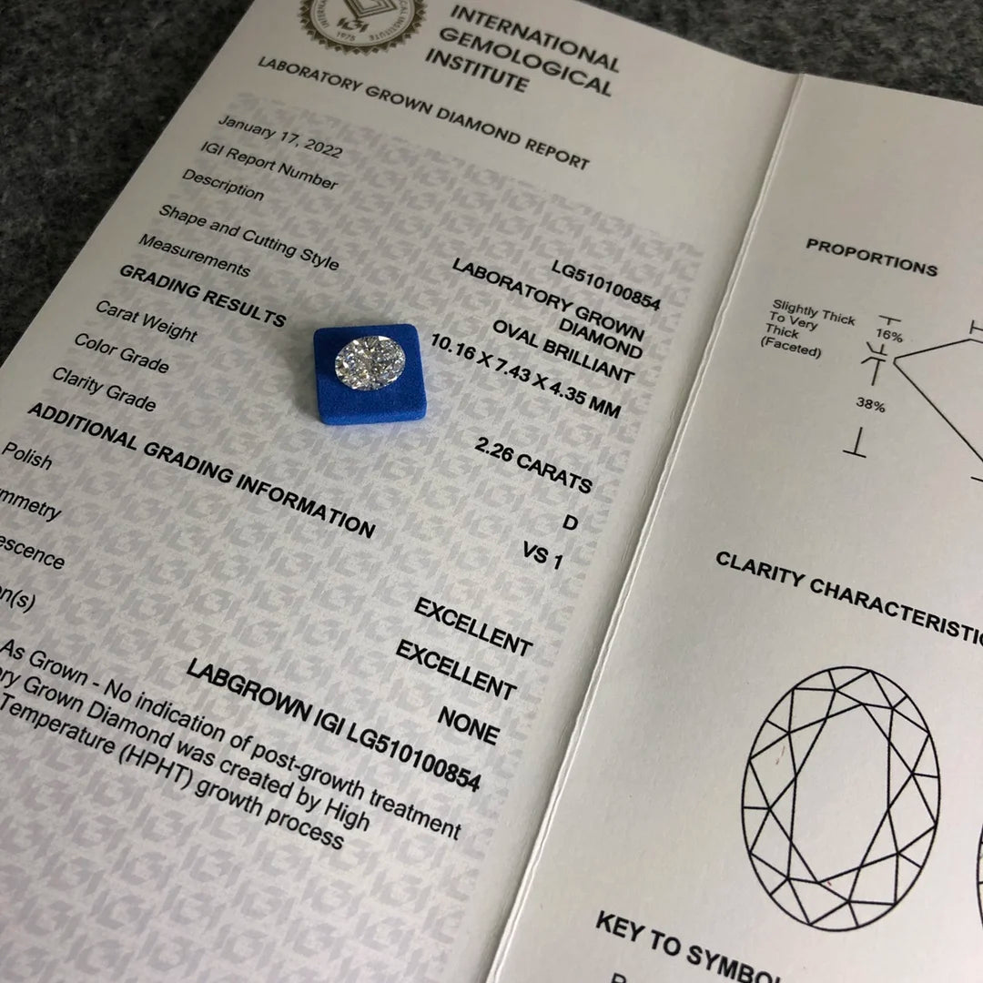 Diamanti Lab Grwon Taglio Brillante da ct 1,00 a ct 3,00