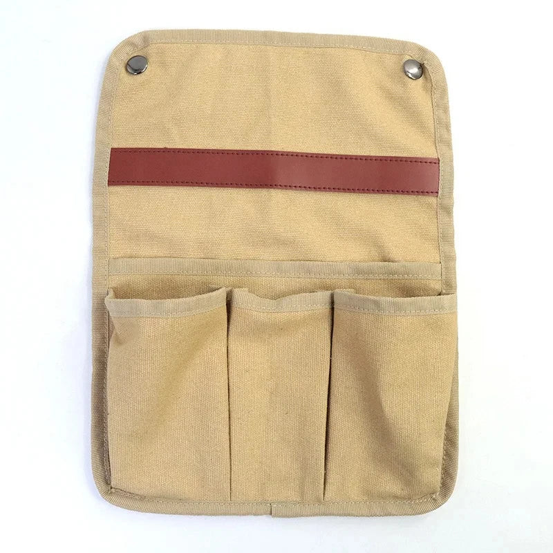 Camping Chair Armrest Storage Bag Canvas Folding Chair Organizer Side Pocket Pouch Bag For Outdoor Camping Picnic Fishing Bag