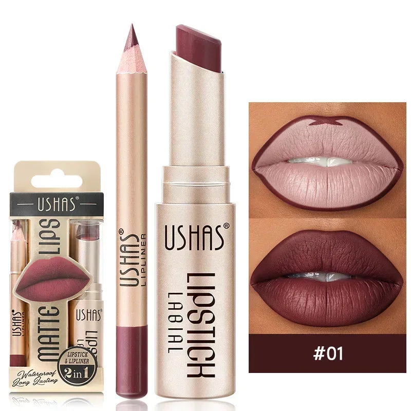 Set Rossetto & Matita per labbra – Eleganza Senza Tempo, Comfort Assoluto