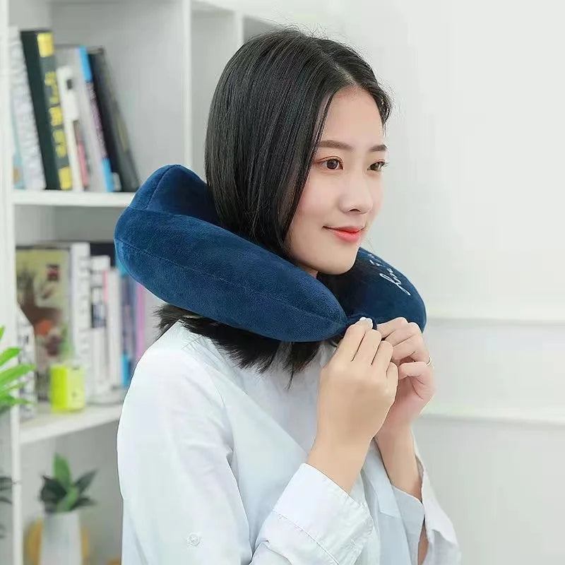 U Shaped Memory Foam Pad for Travel, Neck Pillow, Neck Pillow, Head Rest Support, Soft Cushion, Car Cushions