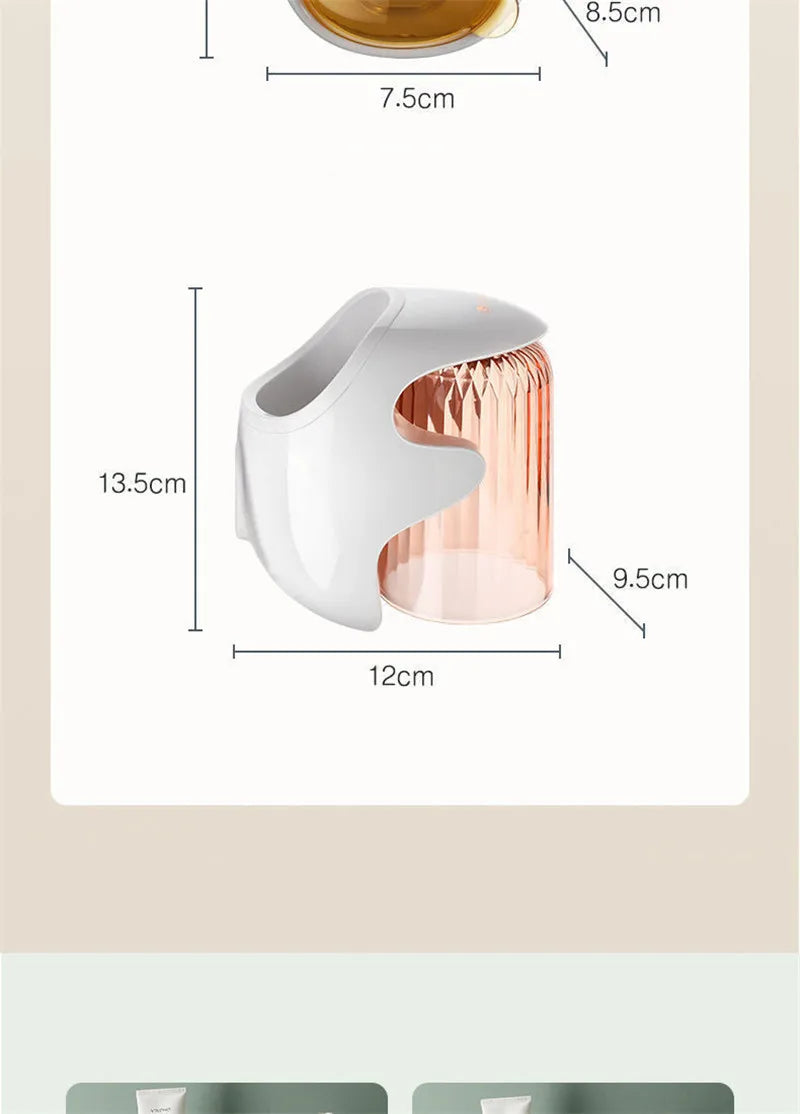 Cartoon Toothpaste Dispenser Automatic Toothpaste Squeezer New Wall-Mount Holder Toothbrush Rack Bathroom Washroom Accessories