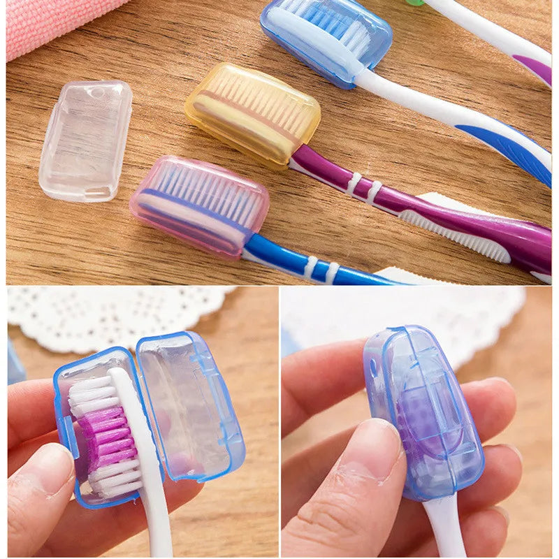 Travel Accessories Toothbrush Tube Cover Case Cap Fashion Plastic Suitcase Holder Baggage Boarding Portable Bathroom Accessories