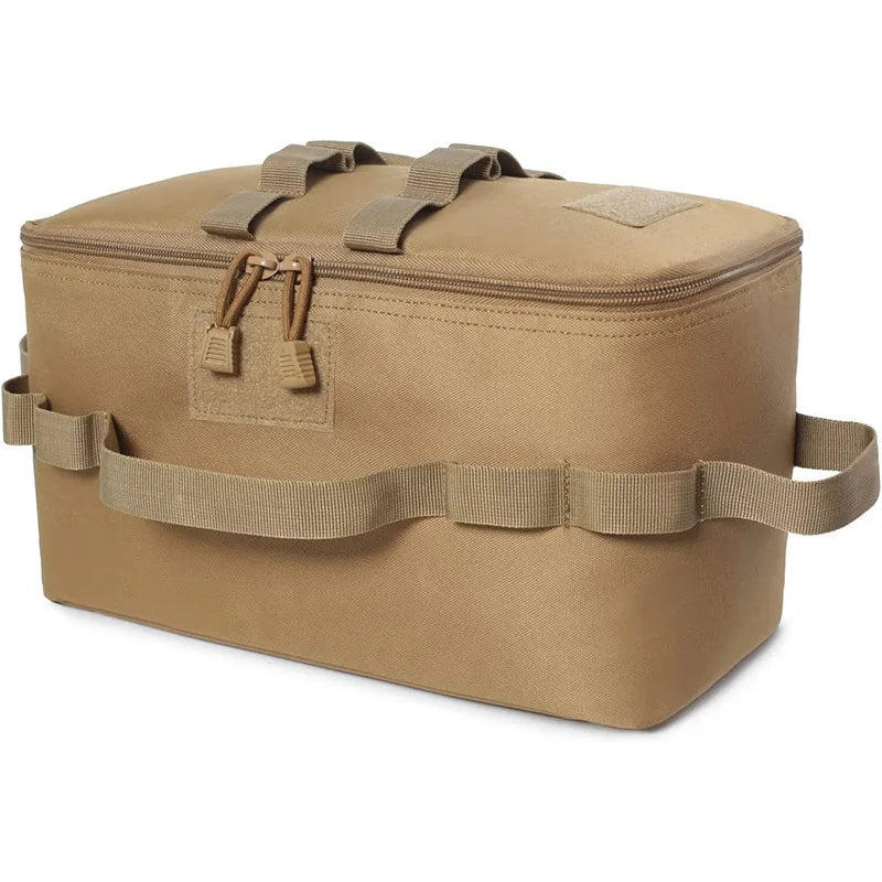 Outdoor Camping Gas Tank Storage Bag Large Capacity Ground Nail Tool Bag Gas Canister Picnic Cookware Utensils Kit Bag