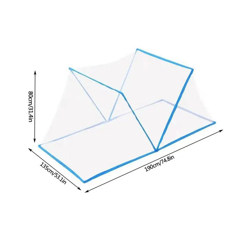 Bed Mesh Tent Folding Dormitory Single Bed Mesh Bed Net Covers Portable Mosquito Forbidden Breathable Bedroom Outdoor Trip Tent