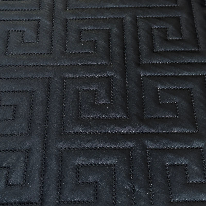 1Pcs Satin Quilted Bedspread, Black Twin Full Queen King Size Ice Silk Mattress Cover, Bed Cover, Coverlet, Bed Sheets