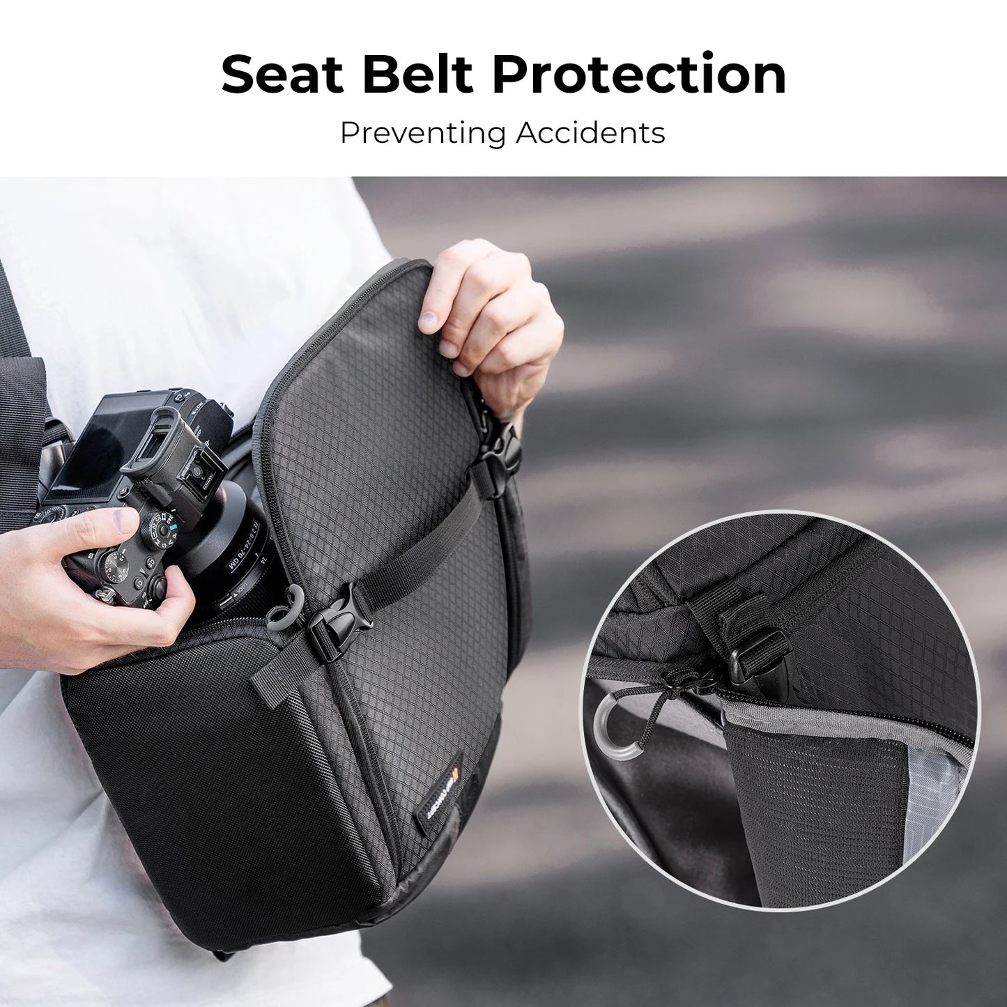 K&F Concept Camera bag Photography Backpack 10L Waterproof Camera Sling Backpack DSLR/SLR Camera Case Sony Fuji Photography Bags