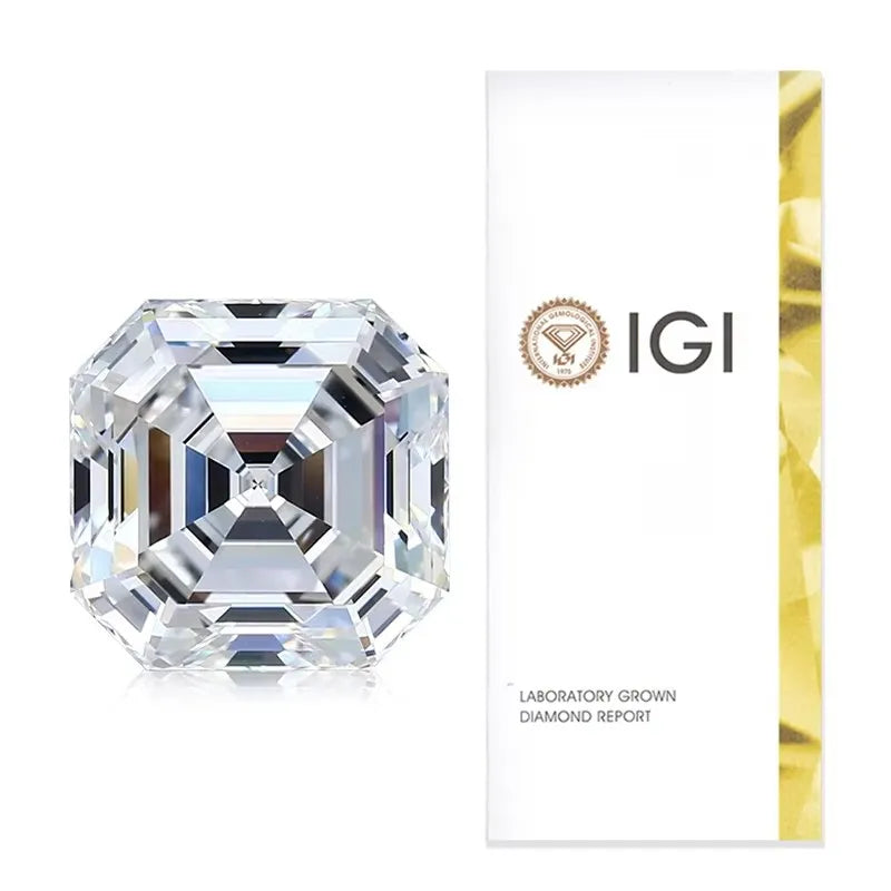 Diamanti Lab Grown Taglio Asscher con Certificato IGI