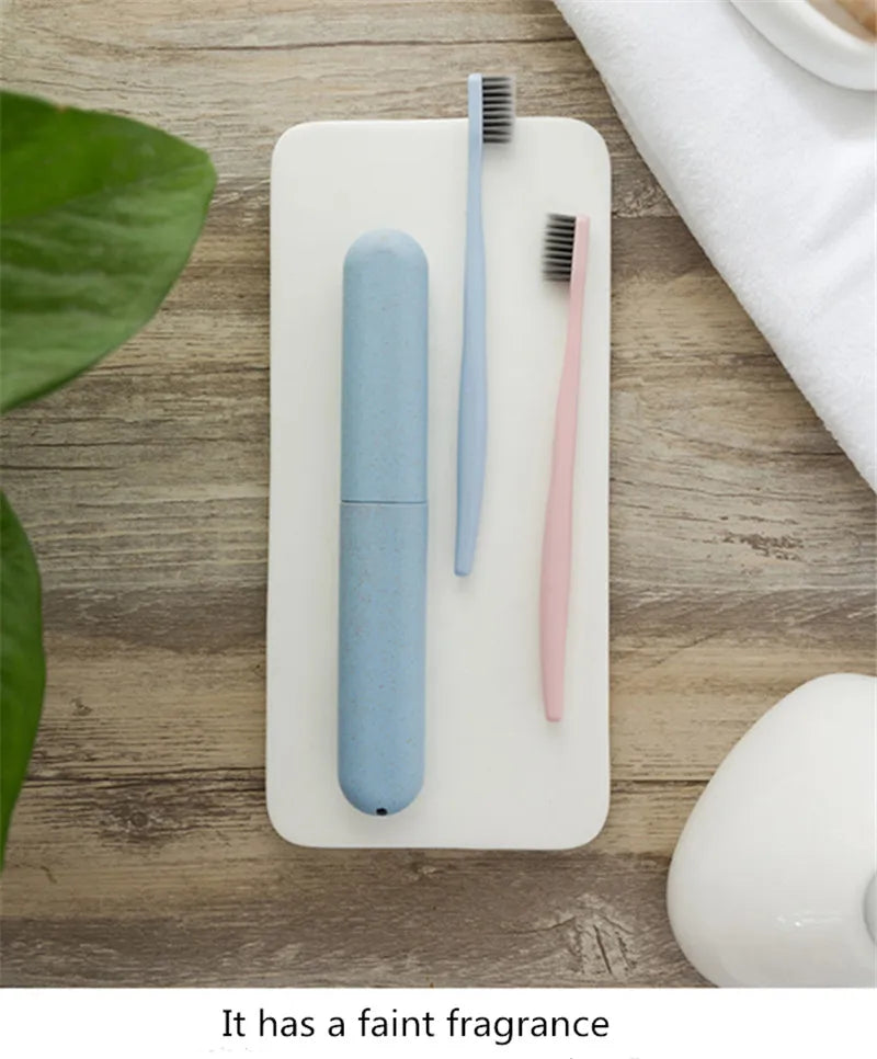 Travel Accessories Toothbrush Tube Cover Case Cap Fashion Plastic Suitcase Holder Baggage Boarding Portable Bathroom Accessories
