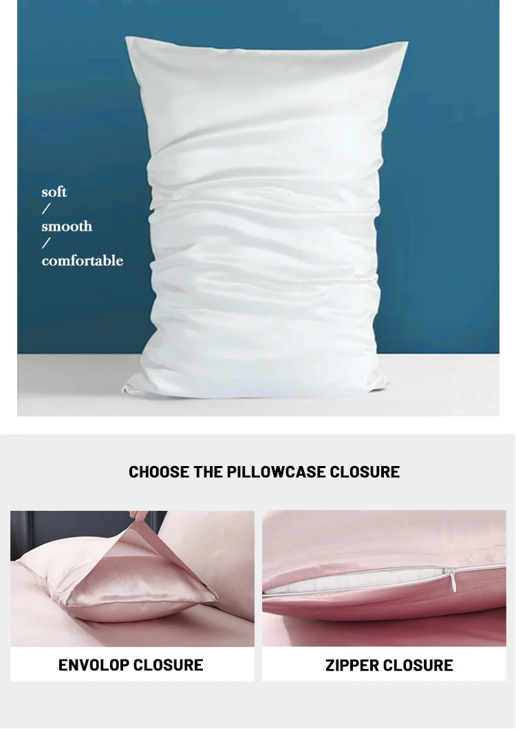 100% Natural Mulberry Silk Pillowcase With OEKO-TEX 19 Momme Luxry Silk Pillow Case Free Shipping