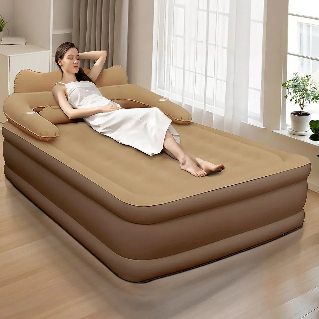 2 Person Automatic Inflatable Mattress For Home Outdoor Camping Rest Sleeping Bed Car Air Cushion Portable Folding Lazy Sofa Mat