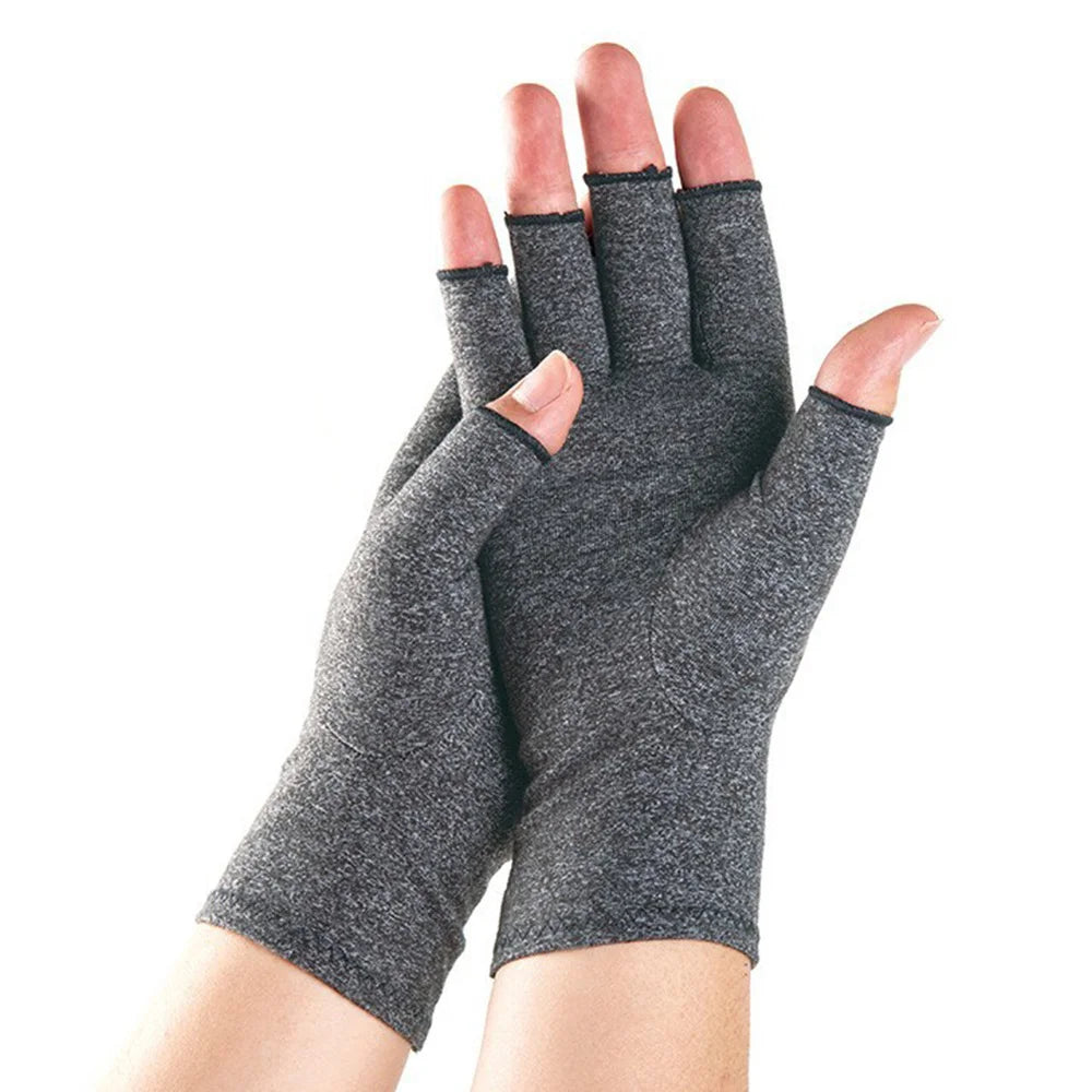 1 Pair Compression Arthritis Gloves Premium Arthritic Joint Pain Relief Hand Gloves Therapy Open Fingers Compression Gloves