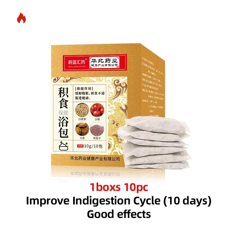 Indigestion Bath Bag Diarrhea Bloating Promote Digestion Aid Dyspepsia Relief Stomach Flatulence Medicine Body Detox Care