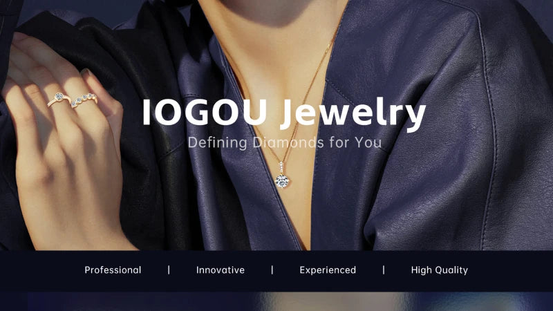 IOGOU 925 Sterling Silver Full Moissanite Diamond Earrings for Women Men Ice Out Hoop Earrings Fine Jewelry 2025 Hip Hop Fashion