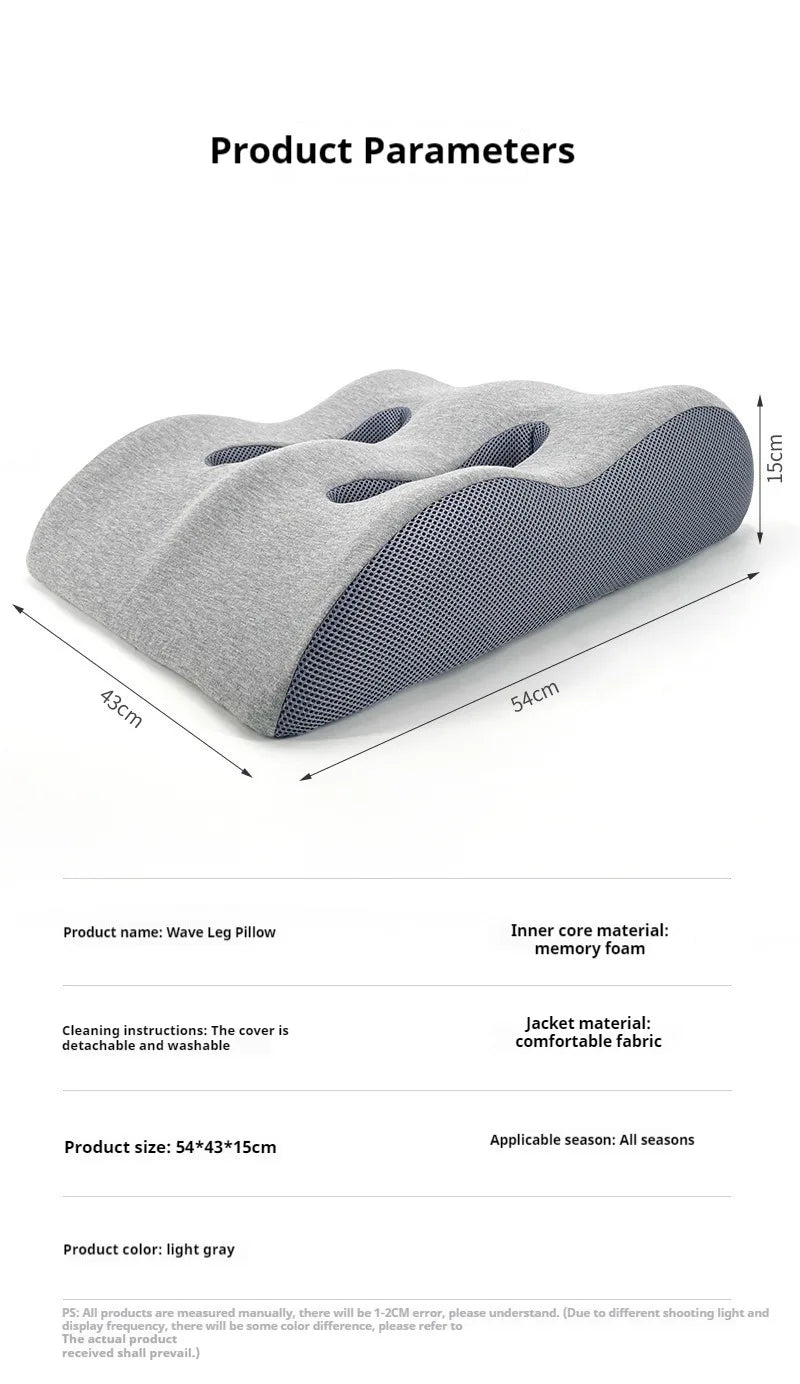 Ergonomic Memory Foam Leg Foot Raiser Pillow Support Cushion Foot Stress Relief Cushion Massage Support Body Pillow For Pregnant