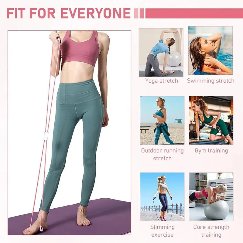 Yoga Resistance Bands Elastic Band Sports Exercise Puller 8-shaped Chest Expander for Body Building Home Gym Fitness Equipment
