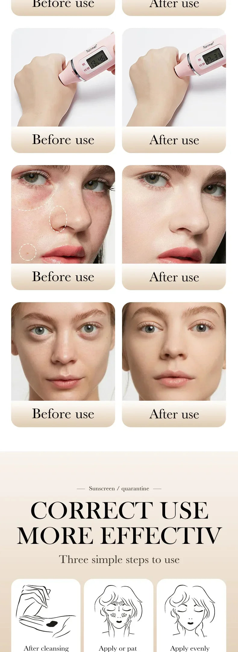 40ml Isolation Cream Face Primer Moisturizing Invisible Pores Facial Brighten Foundation Correcting Skin Tone Cosmetics Makeup
