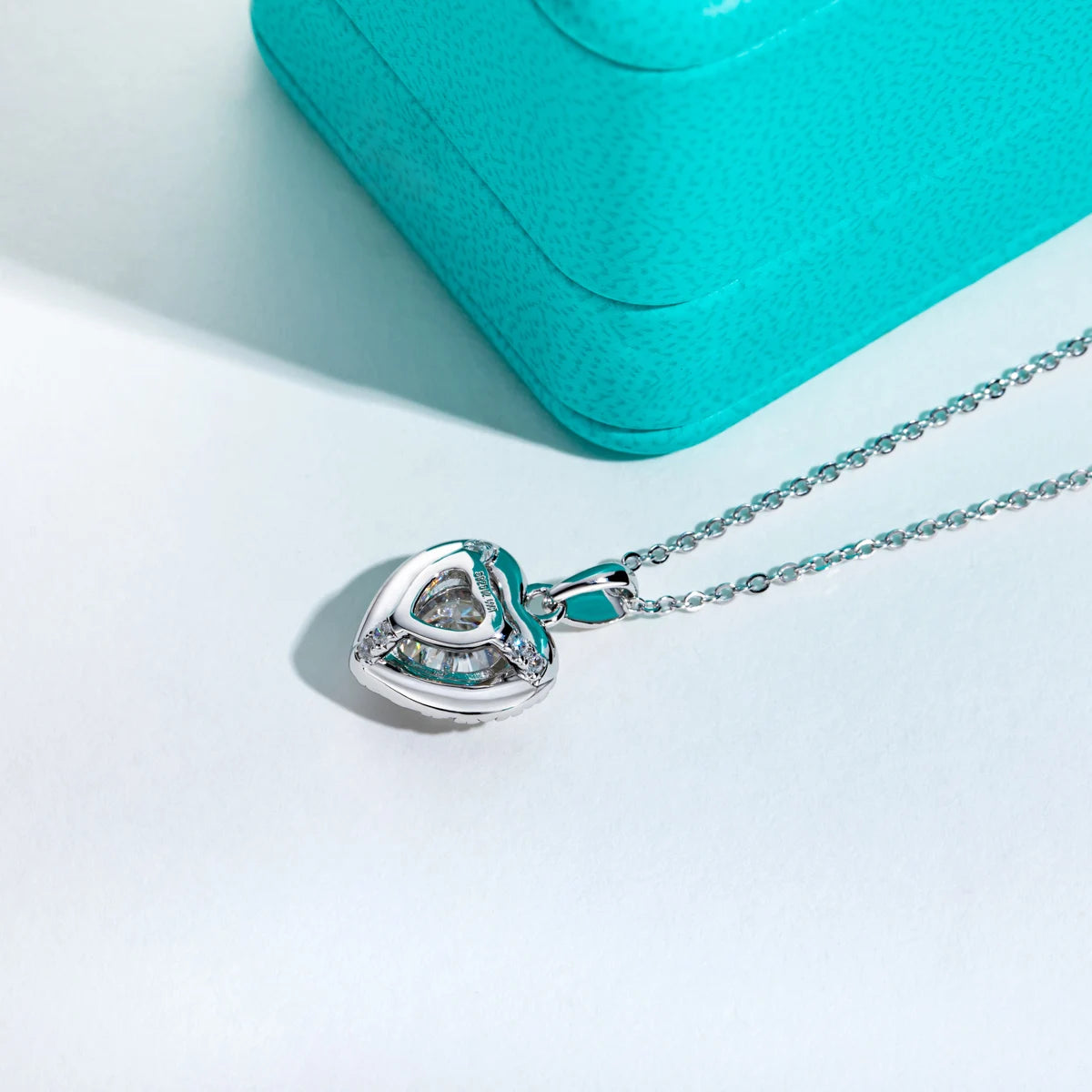 AnuJewel 2ct D Color Moissanite Diamond Heart Shape Pendant Necklace 925 Sterling Silver Fine Jewelry Gifts Wholesale