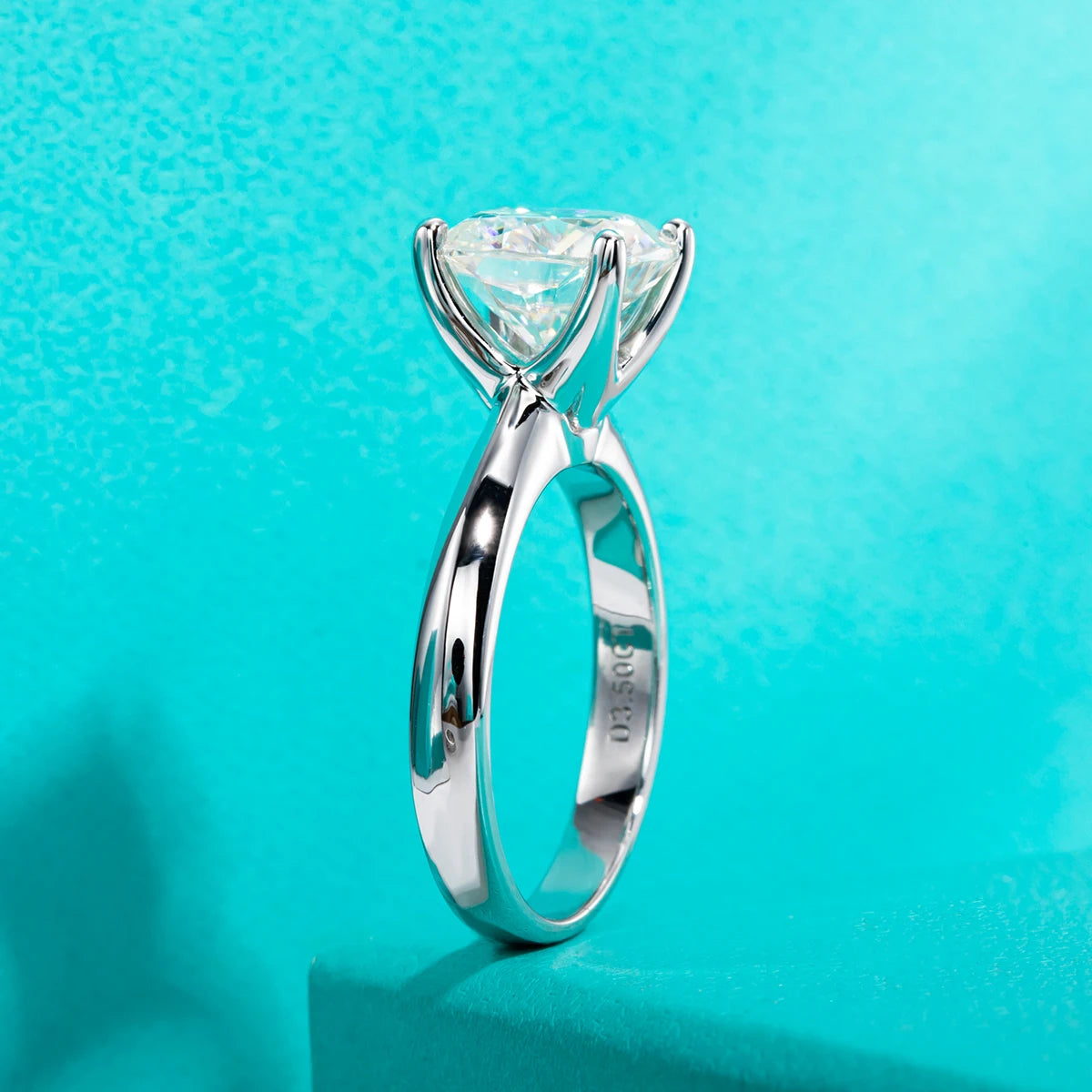 AnuJewel 3.5ct D Color Cushion Cut Moissanite Engagement Wedding Ring 925 Sterling Silver Rings For Women Jewelry Wholesale