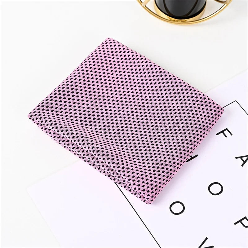 Cool Towel Portable Mini Silica Gel Set Cold Towel Polyester Fiber Outdoor Cooling Towel Fitness sports gym Running quick Dry