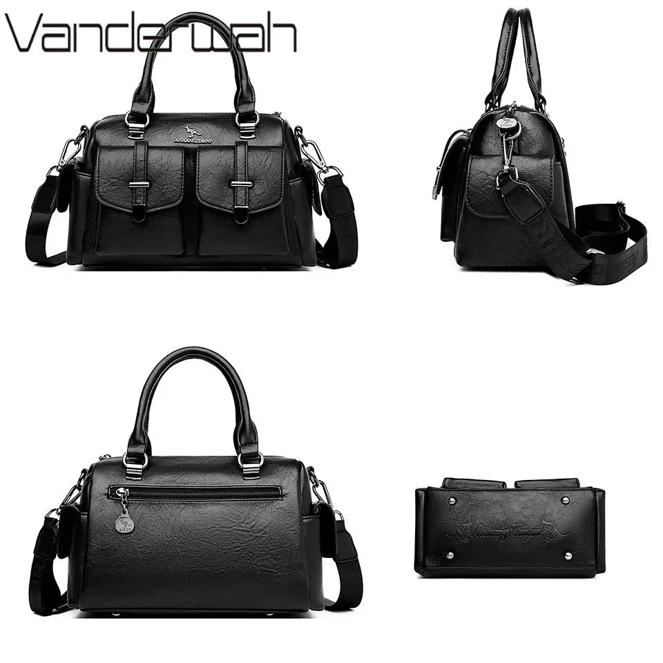 High Capacity Leopard Print Ladies Handbags Versatile Messenger Bags High Quality Luxury Women's Shoulder Bags Ladies'Hand Bags