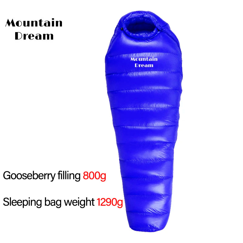Mummy Goosevelt Sleeping Bag Warm Outdoor Down Sleeping Bag Adult Winter Travel Spliced Double Camping Bedding
