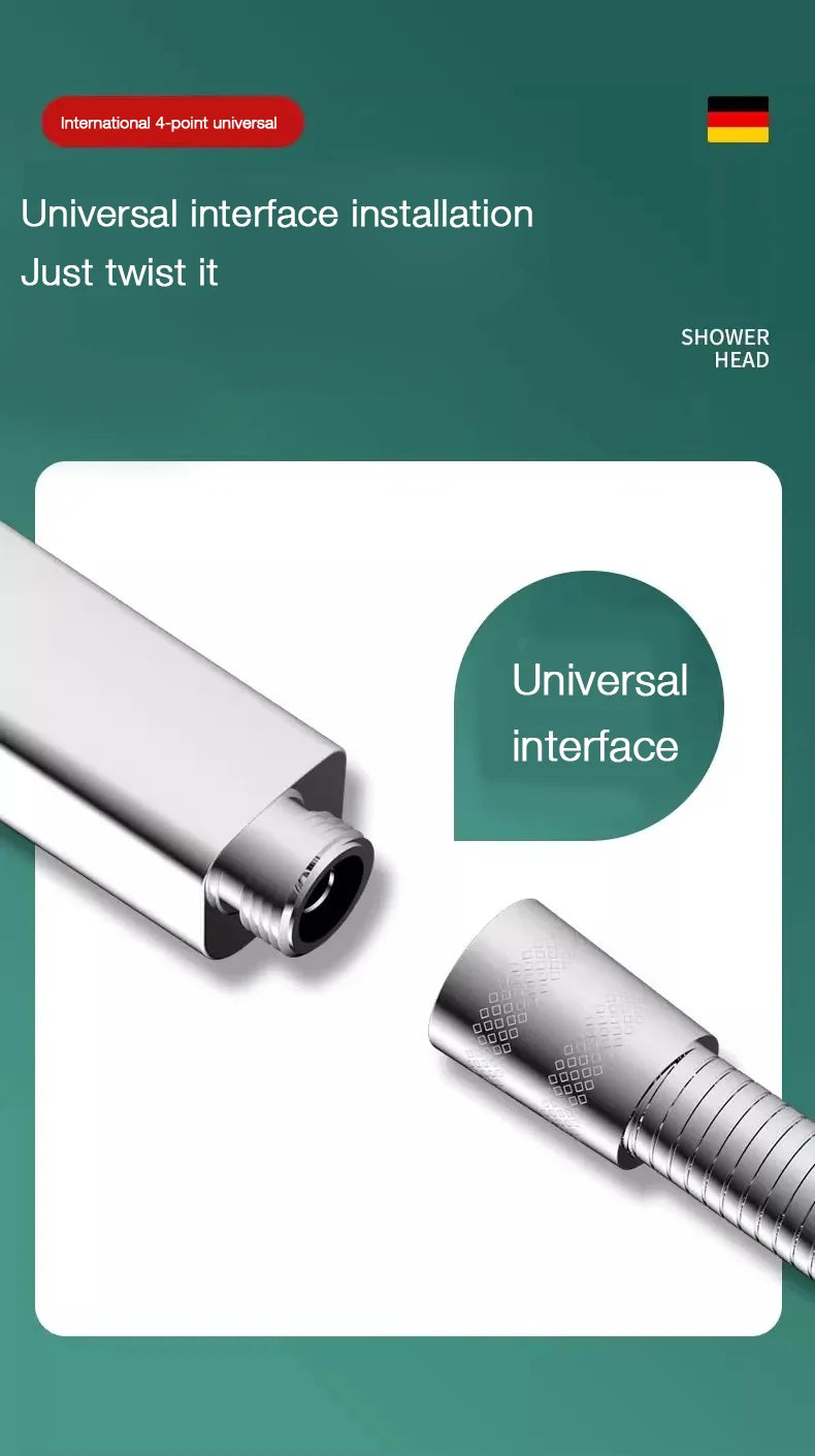 13cm Large Panel Nozzle 3 Modes Shower Shower Head High Pressure Water Massage Shower Head With Filter Element Sets