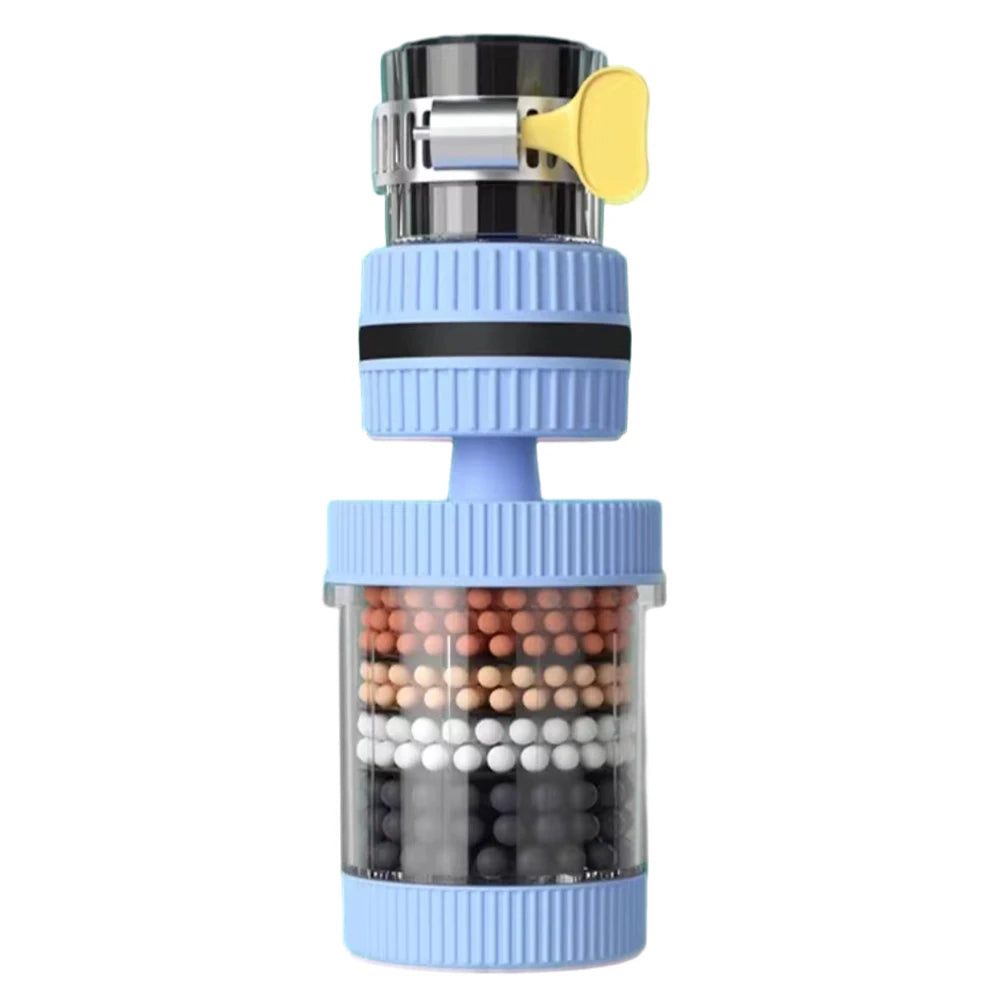 6 Layers Tap Purifier Universal 360 Degree Rotation Water Saving Bubbler Splash Nozzle Mixer Bubbler for Home Kitchen Bathroom