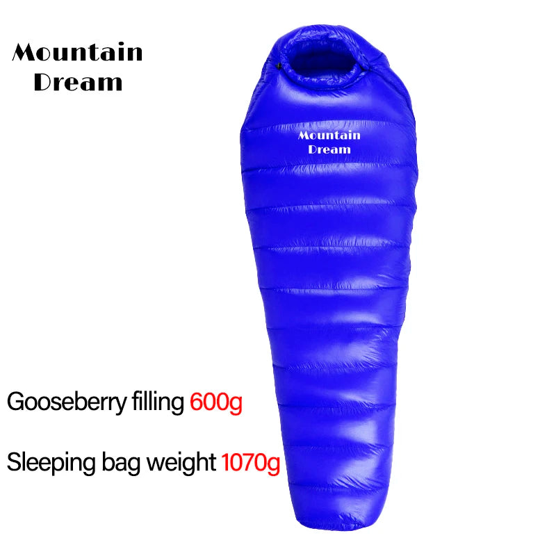Mummy Goosevelt Sleeping Bag Warm Outdoor Down Sleeping Bag Adult Winter Travel Spliced Double Camping Bedding