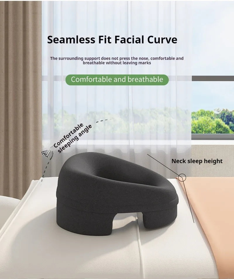 Memory Foam Breathable Head Pillow Ergonomics Lying Down Pillow Rest Support Pillow Body Massage Face Rest Pillow Beauty Salon