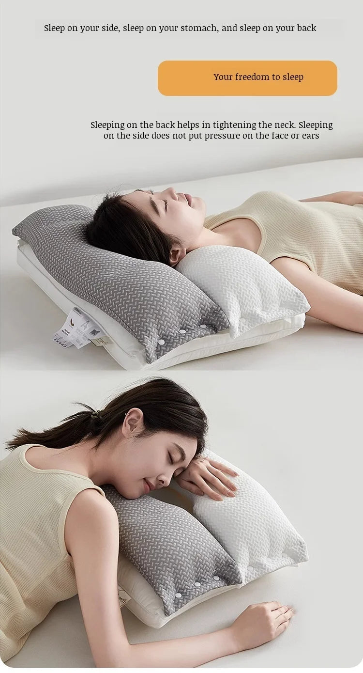 Doublelayer neck pillow special source sleep pillow core sleep aid sound sleep pillow
