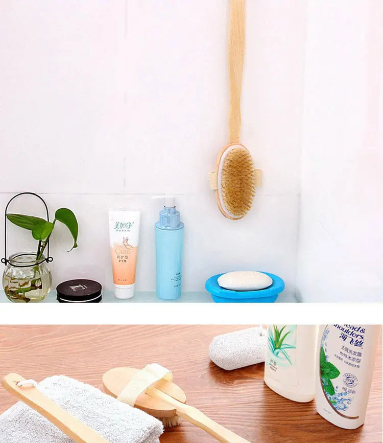 Detachable Shower Brush for The Back Bathroom Brush Back Dry Brushing Body Body Exfoliating Massage Shower