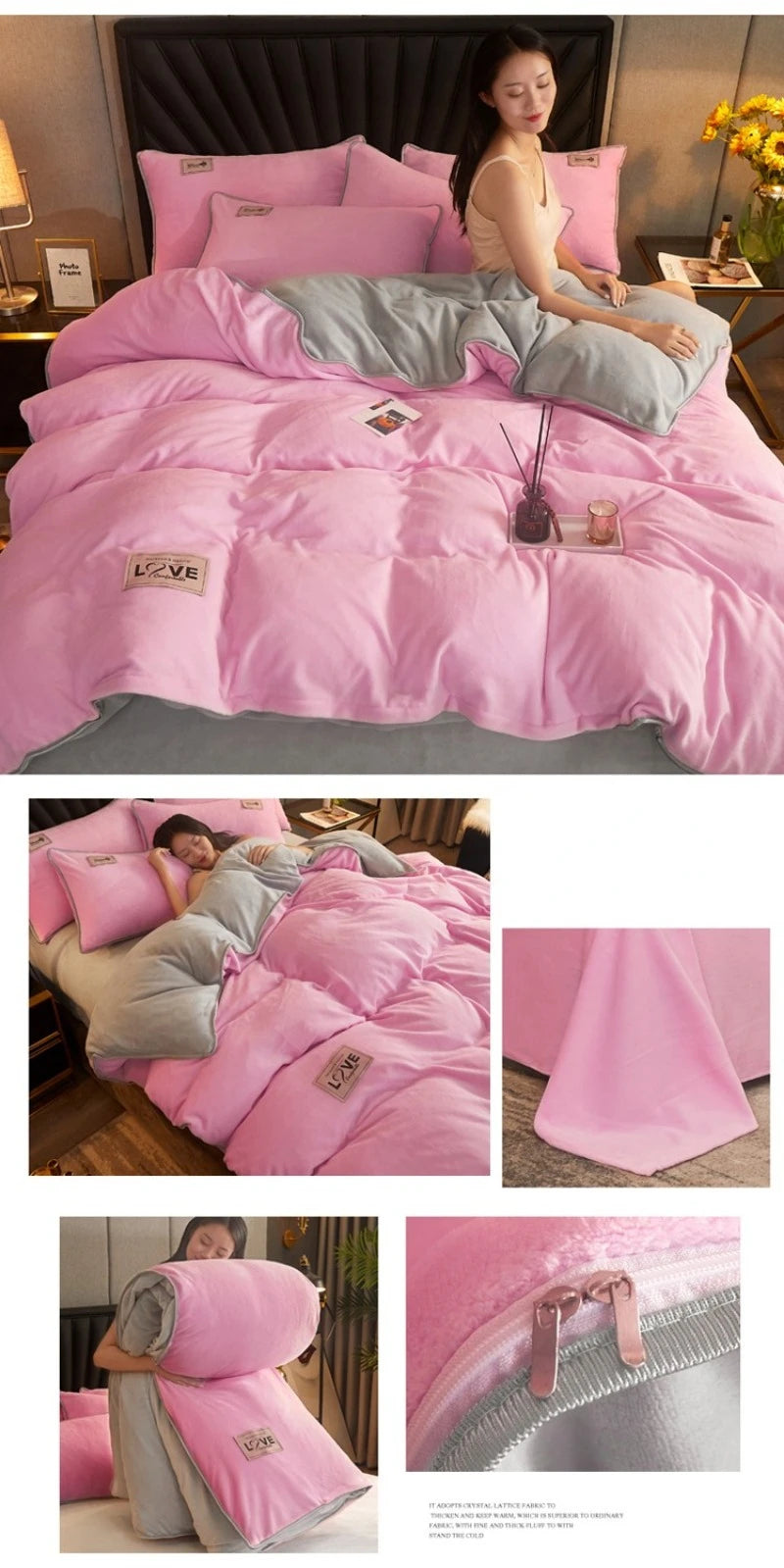 Queen Quilt Cover Set, Soft and Lightweight Bedspreads Coverlet with Striped Pattern Reversible Bed Cover for All Seasons Duvet