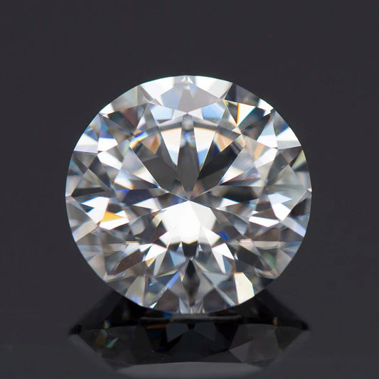 Moissanite Stone Round Cut D Color VVS1 0.1ct-12.0ct Lab Grown Gemstone for DIY Jewelry Making Materials Pass Diamond Tester