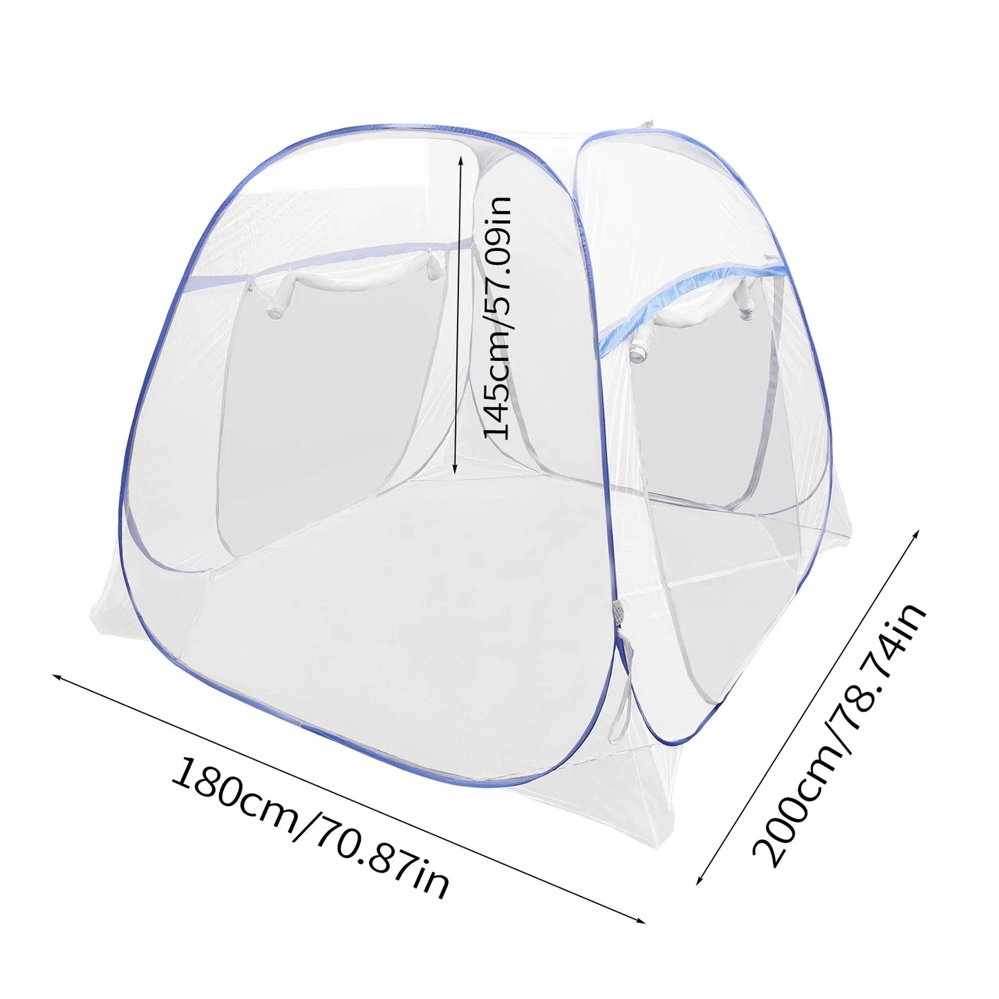 Folding Mosquito Net Mosquito Net Mosquito Net Mosquito Bite Mosquito Net for Outdoor Camping Travel Bedroom 200x180 x145cm Blue