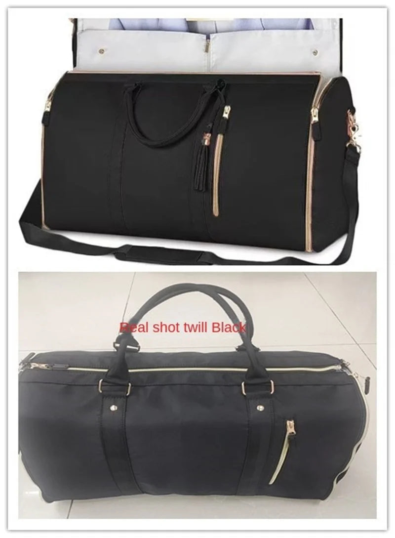 75L Large Capacity PU Foldable Travel Bag Lightweight Traveling Duffel Bag for Women Men Tote Bag Carry On Luggage Bag