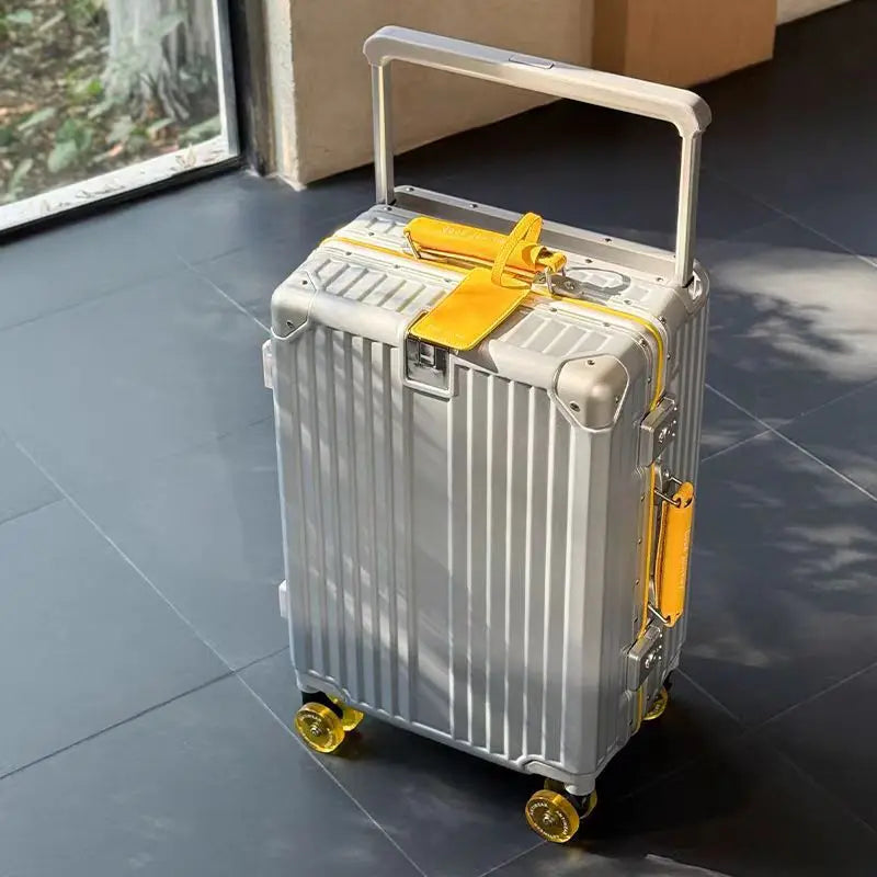 KLQDZMS Travel Luggage 24"26"28"30 Inch Women's Large Capacity Trolley Case 20 ”ABS+PC Boarding Case Men's Cabin Suitcase
