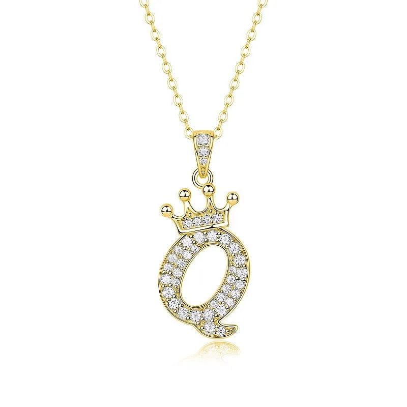 Collana con Lettere dell'Alfabeto in Moissanite D Color VVS1 Certificata