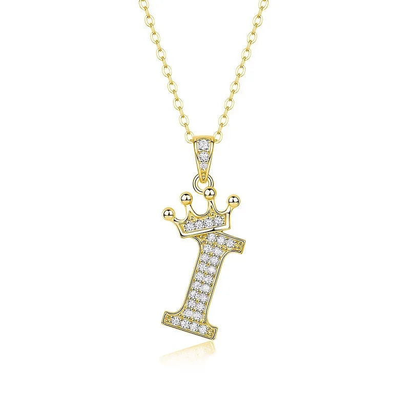 Collana con Lettere dell'Alfabeto in Moissanite D Color VVS1 Certificata