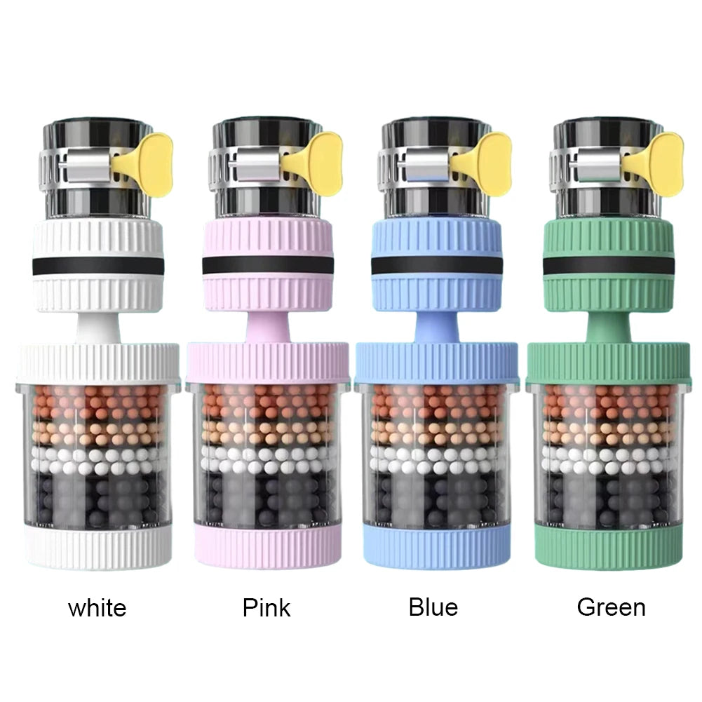 6 Layers Tap Purifier Universal 360 Degree Rotation Water Saving Bubbler Splash Nozzle Mixer Bubbler for Home Kitchen Bathroom