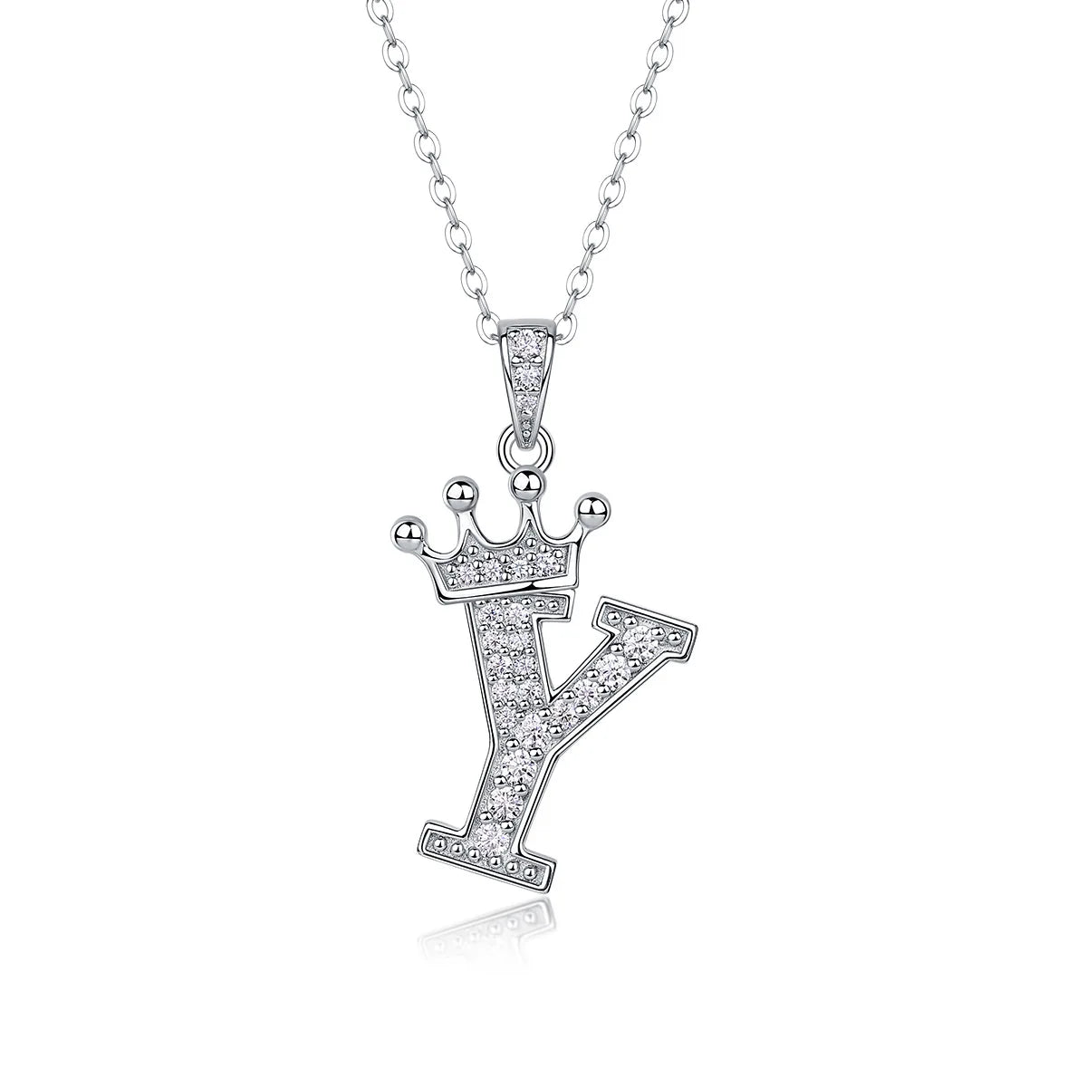 Collana con Lettere dell'Alfabeto in Moissanite D Color VVS1 Certificata