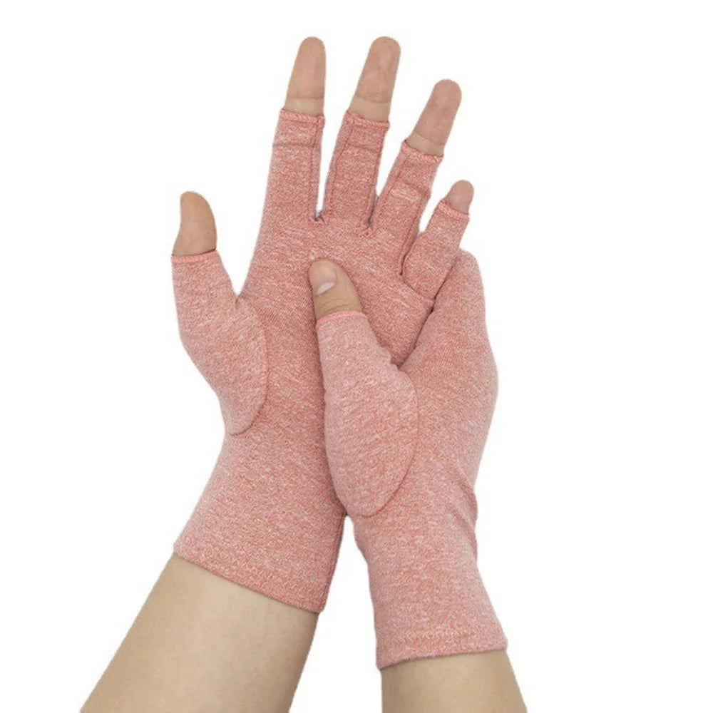 1 Pair Compression Arthritis Gloves Premium Arthritic Joint Pain Relief Hand Gloves Therapy Open Fingers Compression Gloves