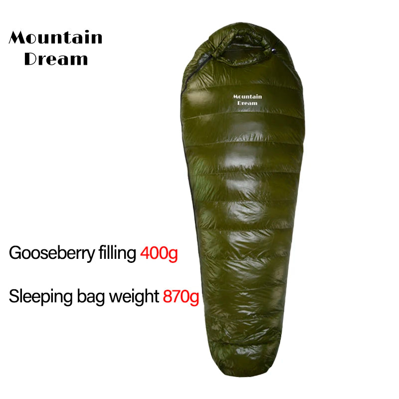 Mummy Goosevelt Sleeping Bag Warm Outdoor Down Sleeping Bag Adult Winter Travel Spliced Double Camping Bedding