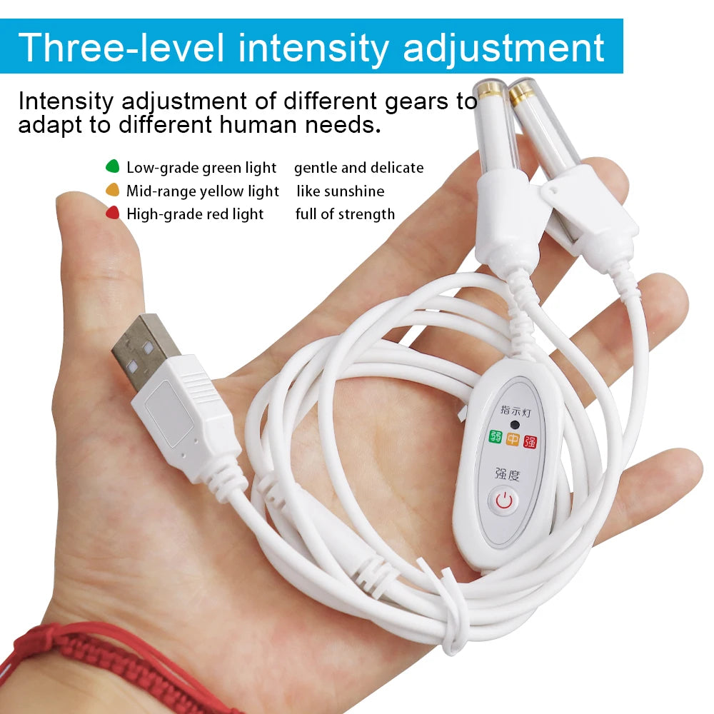 Tinnitus Ear Laser Therapy LLLT Irradiation Laser Physiotherapy Earplug Otitis Media Deafness Nose Rhinitis Sinusitis Treatment