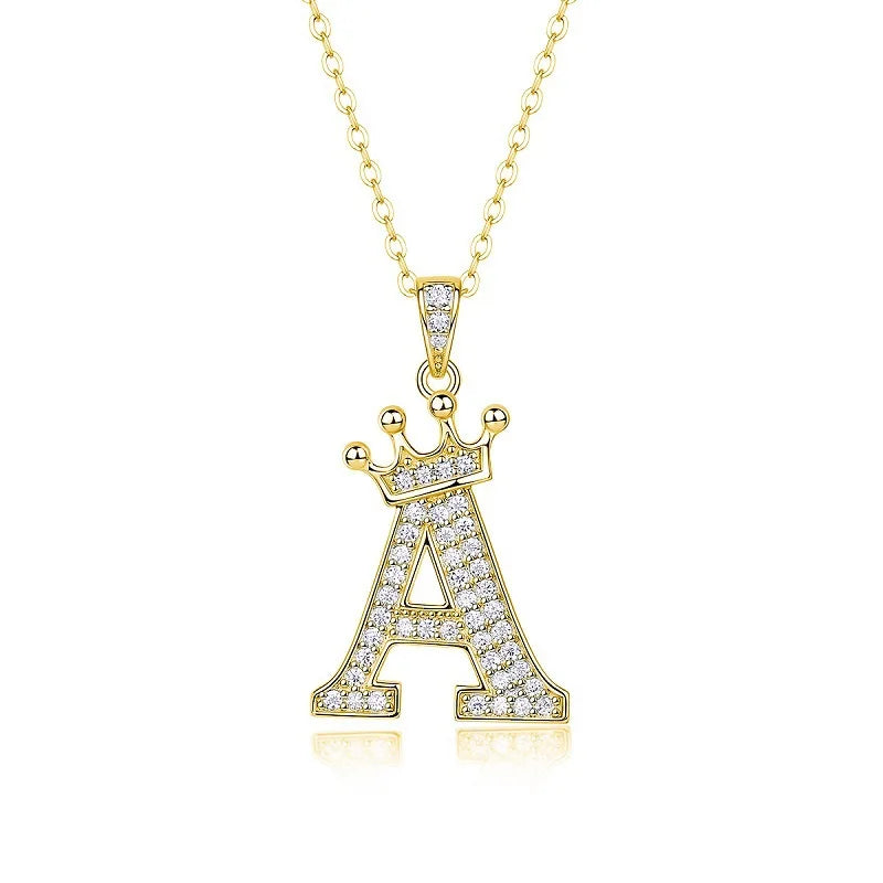 Collana con Lettere dell'Alfabeto in Moissanite D Color VVS1 Certificata