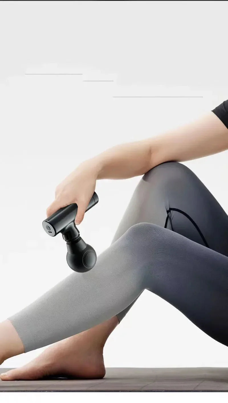 Original Mini Massage Massage LCD Screen 6 Heads Gun Muscle Massager Portable Electric Fascia Gun for Neck Foot Body Fascia Gun