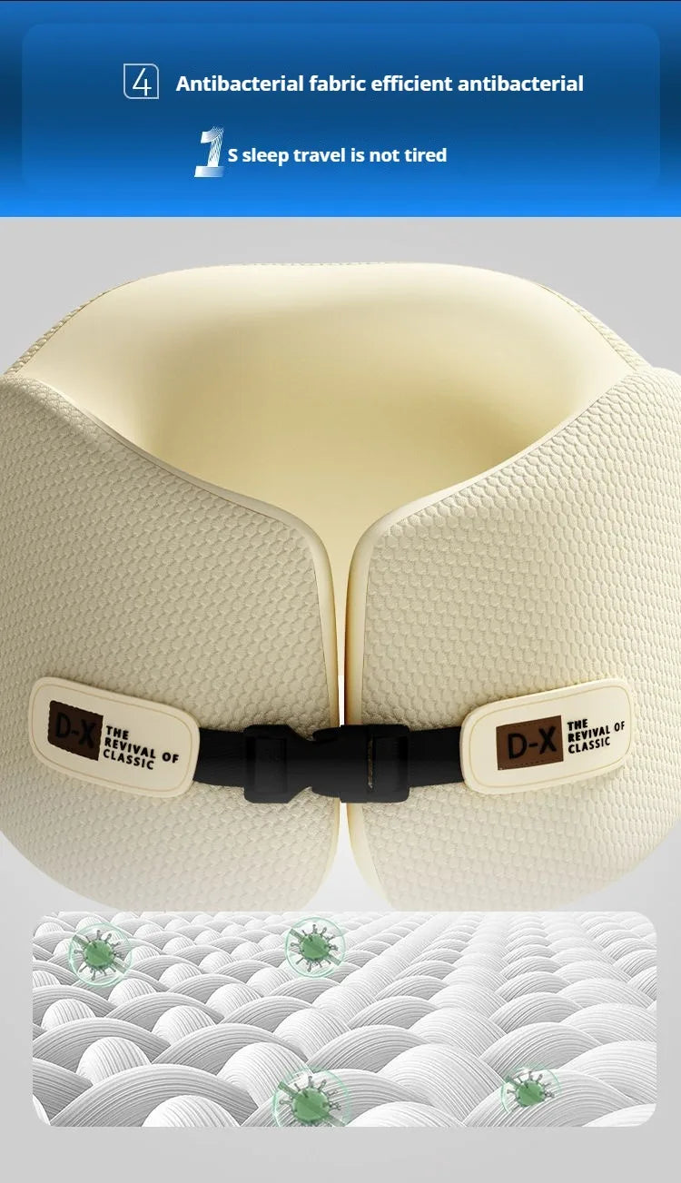 Travel Pillow U-Shape Pure Memory Foam Neck Pillow For Airplane Office Nap Cervical Pillows Flight Sleeping Head Neck Support