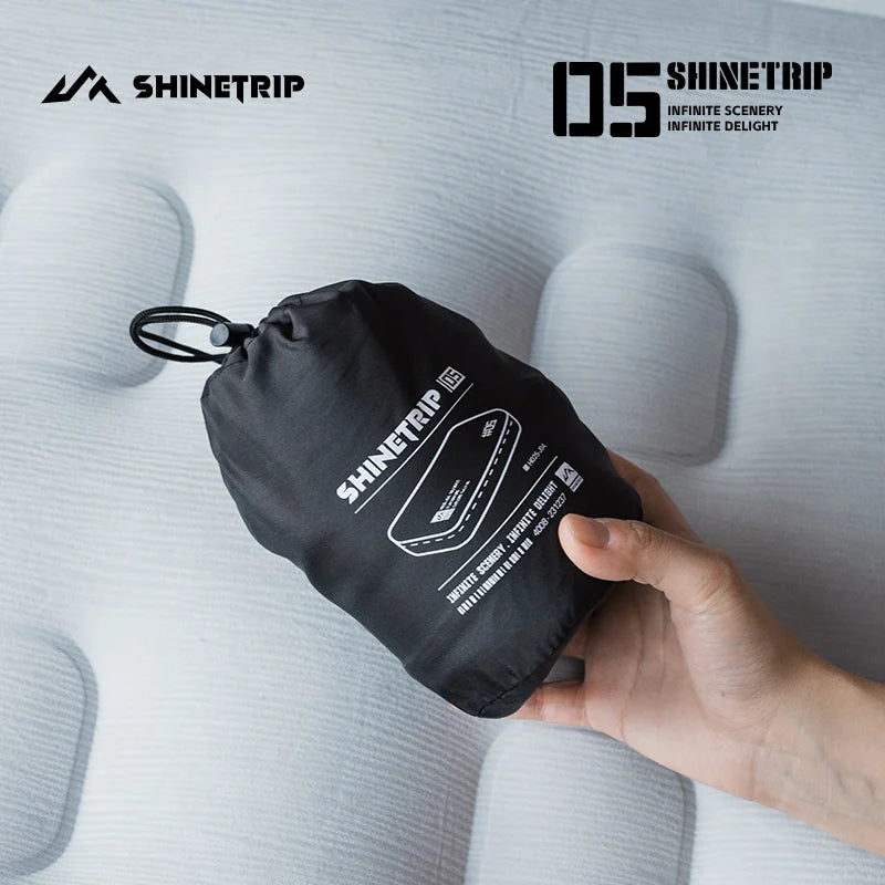 ShineTrip Outdoor Camping Inflatable Pillow Foldable Portable Ultra-light Air Pillow, Comfortable Sleep Pillow with Neck Support